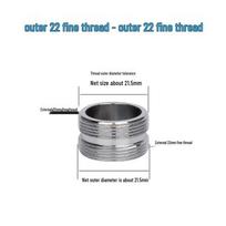 Hua Shunying M22 Copper Faucet Aerator Adapter, 5-Pack