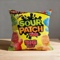 S-SourpatchES Cukrinė Pagalvės Užvalkalas Sofos Dekoro Automobilio Biuro Kambario Spausdintas Pagalvės Užvalkalas Dekoracijos ir Apsauga 30cmx30cm black