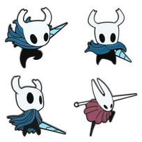 Hollow Knight emaliniai smeigtukai Mielas animacinis metalinis sagas Žaidimo papuošalai Ženkliukas kuprinei Smeigtukų aksesuarai Dovanos