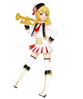 Hatsune Miku Žiemos gyvo pasirodymo figūrėlė Kagamine Rin Standartinė 1 tipo versija. balta