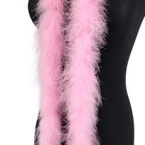 DIY 2 Meter Turkey Feather Boa Marabou Shawl 18-20g Feathers Scarf for Wedding Cosplay Party Clothing Costume Decoration Accessory 1PCS rožinė