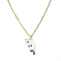 Cartoon Cats Pendant Necklace Cute Calico Cat Naughty Cow Kitten Animal Alloy Chain Jewelry for Women Men Trendy Friendship Gift