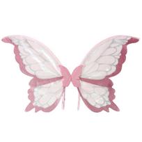 Adults Kids Fairy Wings Sparkling Halloween Costume Accessories Funny Girls Angel Wings sidabrinės rožinės spalvos