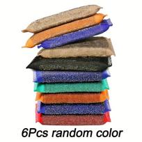 6pcs Stainless Steel Dishwasher-Safe Sponges-Heavy-Duty Scratch-Free &Low-Pile Surface-Clean Kitchen,Dishwasher Cleaning Tablets