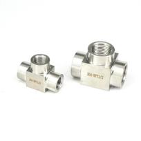Pressure 4000 PSI M10 M14 M16 M18 M20 Metric Thread Female Tee 3 Way Pipe Fitting 304 Stainless Steel Water Gas Oil M10x1
