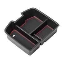 Center Console Organizer Tray For Chevry Tahoe/GMC Yukon 2007-2014 Central Armrest ABS Secondary Storage Box raudona