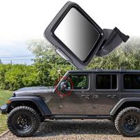 Automobilio šildomas šoninis galinio vaizdo veidrodėlis su posūkio signalo lempute kairysis/dešinysis 68281890AE, skirtas Jeep Wrangler JL 2018 2019 2020 2025