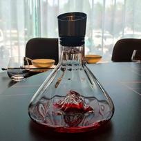 Jiebada Vertical Stripe Glass Decanter with Lid