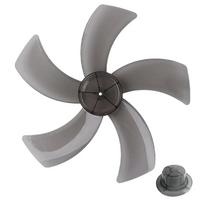 Plastic 12 Inch Fan Blade With Nut Cover Five Replacement For Stand Fan And Desk Fan Accessories In Household Settings juoda