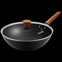 COOKER KING 32cm Wrought Iron Stir-Fry Wok