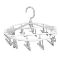 Sock Drying Rack Laundry Space Saver 20 Clips Hanger Portable Folding Round Sock Rack For Bathroom Outdoor Patio Dorm Closet