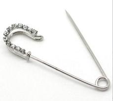 1/3/5/10PCS Safety Pin White Diamond Brooch Women's Clothing Accessories Brooch Fixed DIY Handmade Accessory 1PCS dramblio kaulas