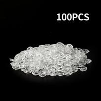 100pcs Mixed Acrylic Link Chain Keychains for Necklace Bracelet Making S-shaped Colorful Chain Plastic Chain Link Jewelry Making balta