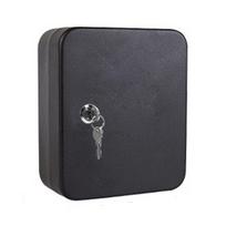 Wall Mounted Key Storage Lock Box 20 Key Hooks Security Key Holder Combination Key Cabinet  Office Black Key Lock