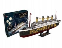 Puzzle 3D Titanic Statek Premium Dla Dzieci I Dorosłych Duży 88Cm 282El.