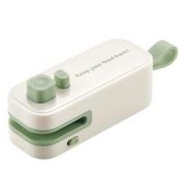 Mini Heat Sealer Magnetic Food Sealer Clip Portable Snack Sealing Machine  Home Use žalia