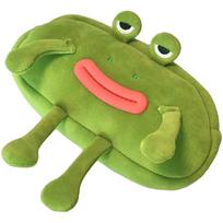 Large Capacity Big Mouth Frog Pen Bag Desktop Organizer Pencil Cases Stationery Pouch  Student žalia