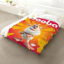 Cute Booba Throw Flannel Throw Blanket: Soft Kid-Friendly Warm Anti-Static All Season Washable Couch Bed Home 75x90cm