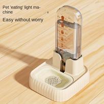 Large Capacity Automatic Cat Water Feeder with Gravity Pet Water Drinking Dispenser, Non-Slip Stand, And Feeder Bowl for Indoor Cats, Without Battery chaki