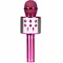 Mikrofon Bezprzewodowy Karaoke Głośnik Bluetooth Różowy Idealny Na Prezent