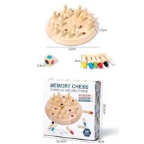 1PACK Wooden Memory Chess Children's Table Games Early Education Kindergarten Games Chess Training Educational Toys