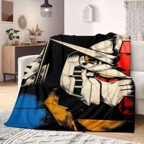 Gundam RX-78-2 Print Blanket Warm Comfortable Flannel Blanket Suitable for Bedrooms,Sofas,Beds,Chairs,Picnics,Travel 75x90cm