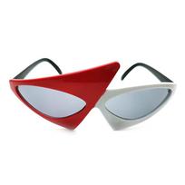 Vintage Gn Red Glasses Hip Hop Unique Y2K Roy Purdy Funny Shades UV400 Stylish Women Men Fancy Party Festival Sun Glasses