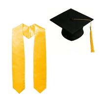 Solid Color Graduation Sash Shawl Bachelor Cap Academic Honor Stole  Student Commencement Party Graduation cap