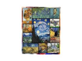 Koc Pled Narzuta Van Gogh Kolaż Dzieł Sztuki Ciepły Prezent 130X150