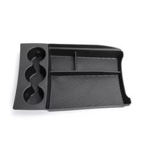 for RIVIAN R1T Center Console Storage Box TPE  Central Lower Layer Organizer Tray Car Interior Accessories