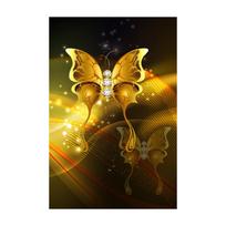 Butterfly Leaf Wall Art Prints Living Room Wall Art Canvas Paintings Bedroom Wall Poster Home Decoration Pictures 21cm x 30cm No Frame