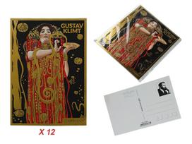 Zestaw 12 Pocztówek Kartki Pocztowe Gustav Klimt Medycyna Prezent Sztuka