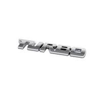 1Pcs Universal 3D Metal Letter Car Styling Turbo Boost Loading Boosting Emblem Badge Sticker Decal Auto Accessories sidabras