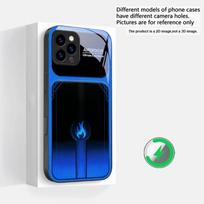 Dazzling purple flames Suitable For iPhone 16E 17 Pro Max 15 Pro 14 13 Plus 12 mini 11 16 Air 17Pro magnetism Glass Phone Case iPhone 15 Pro Max