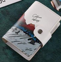 1pcs Cute anti tampering magnetic card bag with multiple card slots for men and women, ultra-thin ID card storage