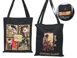 Torba Na Ramię Materiałowa Gustav Klimt Kolaż Eko Torba Zakupowa Prezent