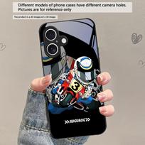 Street motorcycle map For iPhone 17 Air 16 E 15 Plus 14 Pro Max 13 12 mini 11 5 6 7 8 Plus XR XSMax SE Black Glass Phone Case iPhone 16