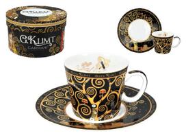 Filiżanka Espresso Ze Spodkiem Gustav Klimt Drzewo Życia Sztuka Prezent