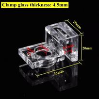 1PC Transparent Aquarium Glass Cover Holder Acrylic 4.5/5/5.5/6/8/10/12/15mm Acrylic Fish Tank Cover Wall Thickness