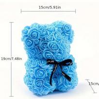 Romantic Rose Bear Eternal Flower Valentine's Day Gift, Christmas Wedding Floral Home Decor for Party Festival Decoration
