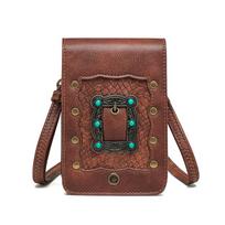 Odinis pasiuntinių krepšys moterims Crossbody Pinse Senoviniai telefonų krepšiai Lauko Steampunk Mažas Mini Kelioninis Krepšys Moteriškas ruda