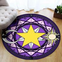 Sakura Pink Magic Array Vaikų apvalus kilimas Animacinis filmukas Apvalus Kilimėlis Miegamojo Kompiuterio kėdė Pasukama kėdė Kabantis Krepšelis Grindų Kilimėlis Diameter 60cm