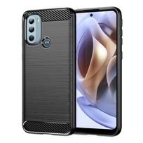 Anglies pluošto dėklas, skirtas Motorola Moto Edge 40 E22i Edge Plus X40 Pro G22 G31 G41 G50 G51 G71 G72 5G minkštas silikonas, atsparus smūgiams, galinis dangtelis For Moto G22 juoda