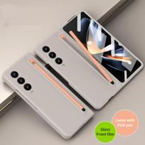 for samsung z fold 5 S Pen Folding Bag Case for Samsung Galaxy Z Fold 5 Fold5 5G Drop Protective Glass Film Cases for Samsung Z Fold 5