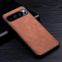 Aukščiausios kokybės PU odinis telefono dėklas, skirtas „Google Pixel 9 Pro Pro XL“, įbrėžimams atsparus tvirtas dangtelis, skirtas „Google Pixel 9 Pro Case Funda“ Pixel 9 Pro ruda