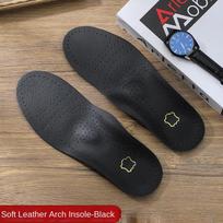 Odinis ortopedinis vidpadis Ortopedinis arkos atramas pėdoms, plokščias pėdų padas PU latekso antibakterinė aktyviosios anglies pėdų priežiūra unisex 35-36 juoda