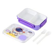 Cute Lunch Box for Kids Cartoon Dinosaur Pattern Bento Box with fork spoon Outdoor Picnic Fruit Box Food storage containers