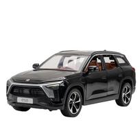 1/24 NIO ES8 visureigio lydinio naujos energijos automobilio modelis lietas metalinis žaislinis transporto priemonės automobilio modelis aukštos simuliacijos garsas ir šviesa vaikų dovanos juoda