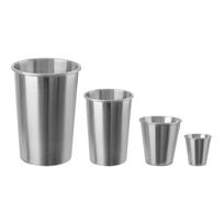 30/70/180/320ML Mini Stiklinės Nerūdijančio Plieno Metalinis Alaus Bokalas Vyno Taurės Nešiojamam Gėrimų Indų Rinkinys Virtuvės Aksesuarai 1 Vnt. 30ml
