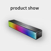 Colorful Bluetooth Speaker Wired Surround Stereo Multimedia Audio System Computer Sound Bar RGB Cool light effect Dynamic Stereoscopic Power Speaker